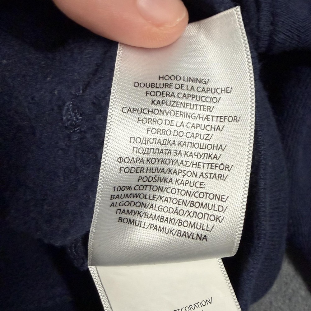 Polo Ralph Lauren Hoodie Kids 2T Navy Blue Fleece Full Zip Pony Logo Sweatshirt‎ - Picture 7 of 9